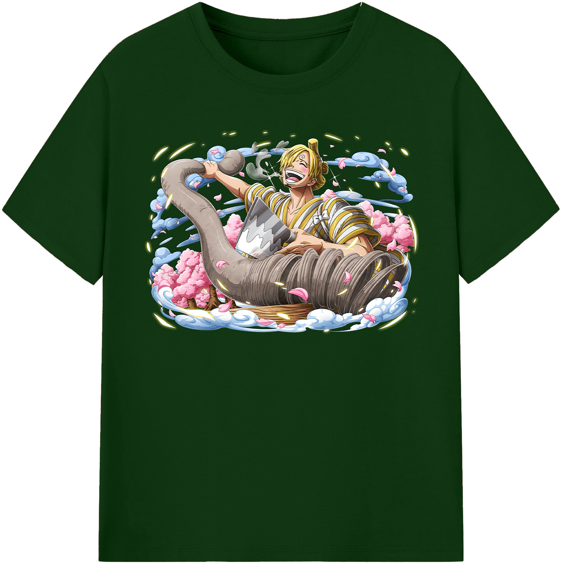 ワンピース サンジ ONE PIECE Sanji 綿100％半袖Tシャツ（フロントプリント）